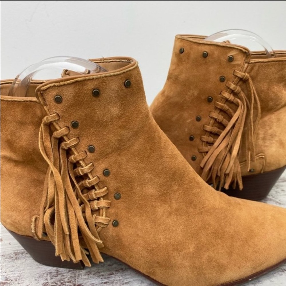 Sam Edelman Rudie Tan booties 8 studded